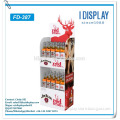 free standing cardboard floor standing beverage display rack
